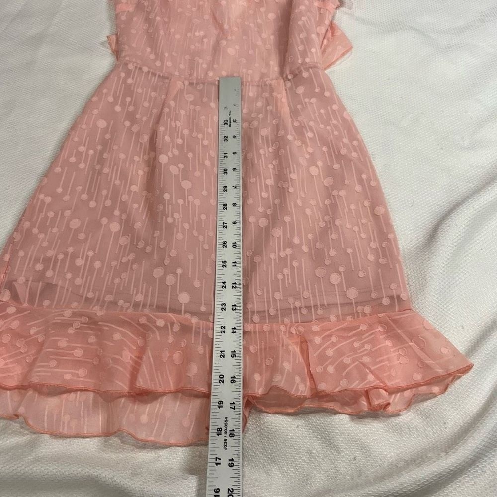 Lucy In The Sky Pink Open Back Flutter Sleeve Min… - image 5